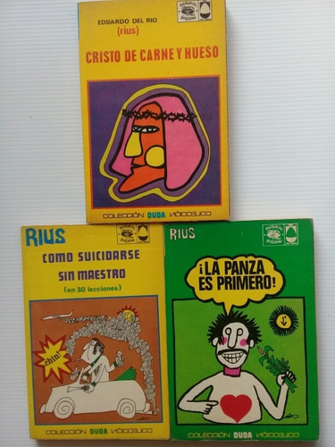 Lote De 3 Libros De Rius Colección Duda 1972 Eduardo Del Río