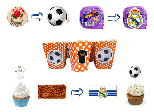 Kit Imprimible Para Fiesta Temática Real Madrid