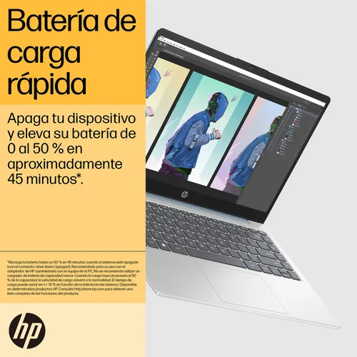 Portátil HP 14-em0021la AMD Ryzen 5 16 GB RAM 512 GB SSD 14" FHD Windows 11 Home