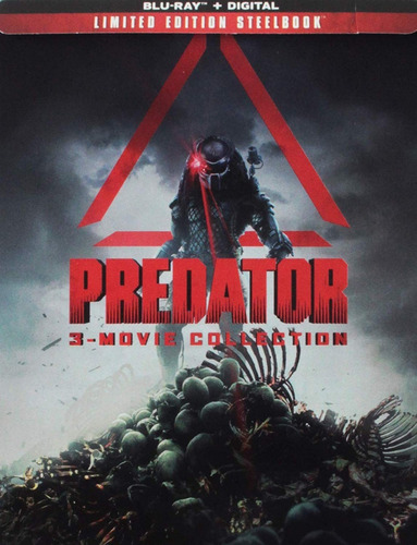 Depredador Predator 1 2 3 Boxset Steelbook Peliculas Blu-ray