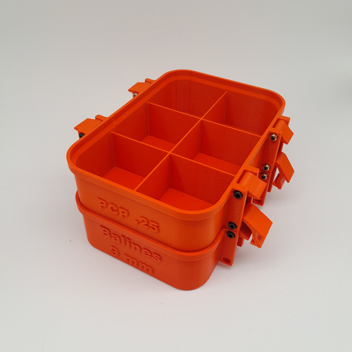 Caja Porta Balines Pcp 200 Balines (aprox) Cal.9 Mm Apilable