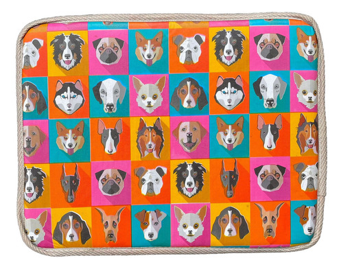 Cama Box Conjugada Pet Para Cachorros E Gatos 45x58x27 Cm Cor Colorido