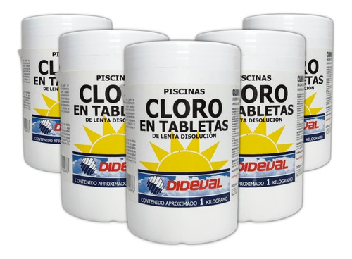 Kit Piscina Cloro En Tabletas 5 Kg