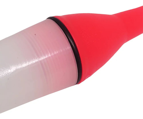 Boia De Pesca Noturna Luz De Led S/ Chumbo Cor Vermelha 19cm