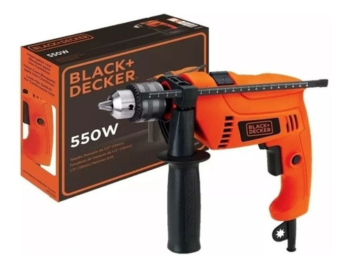 Taladro Percutor 1/2 Pro 550w Hd555-b2 Black + Decker