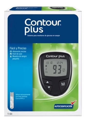Medidor Glucosa Contour Plus Hospital Kit Glucometro