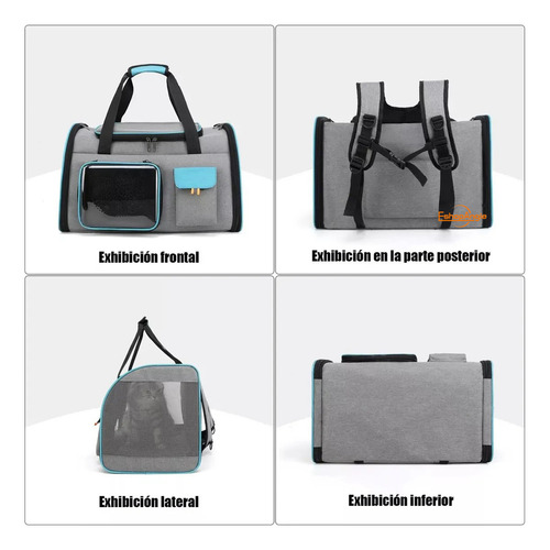Bolso Transportador Para Mascota Viaje Mochila Transpirable Eshopangie