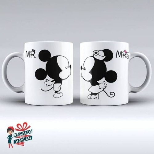 Tazón Pareja Minnie Y Mikey Mouse - Pack 2 Tazones