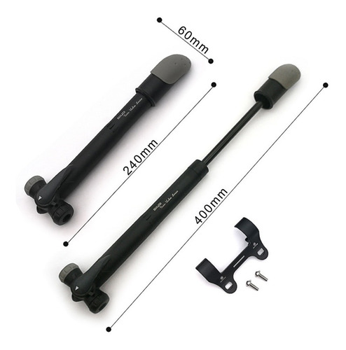 Imagen 5 de 5 de Inflador Giyo Gp04t - Soporte - 80 Psi - Doble Valvula