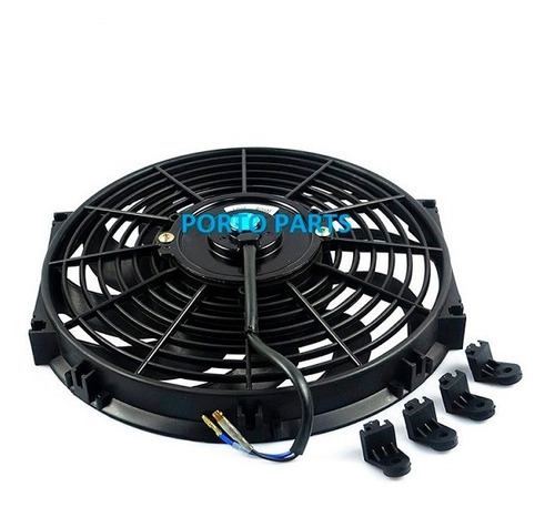 Kit 2 Eletro Ventilador Ventoinha 12 Polegadas Universal 24v