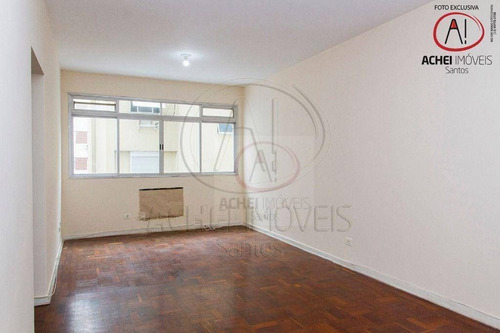 Imagem 5 de 30 de Apartamento Com 2 Dormitórios, 2 Banheiros, Dependência Completa, 1 Vaga, À Venda, 90 M² Por R$ 460.000 - Ponta Da Praia - Santos/sp - Ap10926