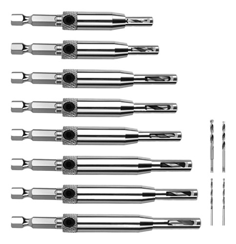Conjunto De Broca De Auto-centralização 16pcs Com 1 Chave He