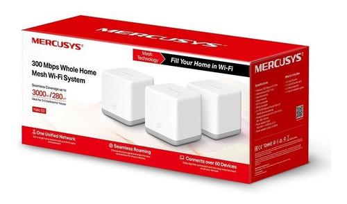 Access Point Deco Mesh Wi-fi Mercusys Halo S3 300mb (pack 3)