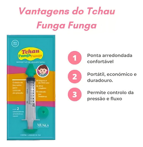 Seringa Nasal Munila 10ml Kit 3un - Bebê