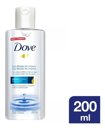 Agua Micelar De Limpieza Facial Dove X 200 Ml