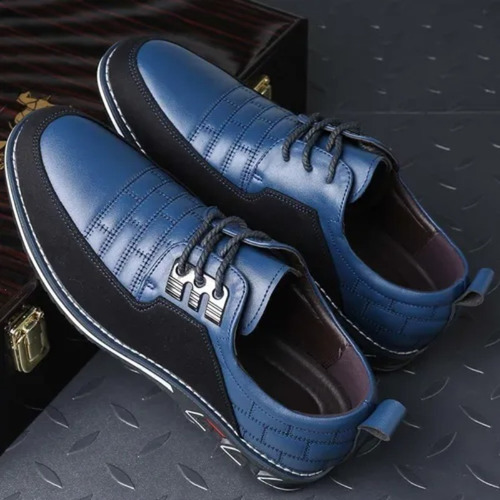 Zapatos Vestir De Cuero Cómodos De Cuero Casual Para Hombres