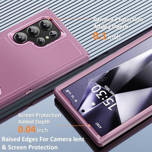 Funda Para Galaxy S24 Ultra Night Morado/baby Rosa Piel Sint