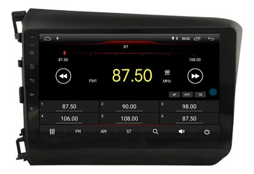 Stereo Android Pantalla 9¨ Civic 2012-2015 4+64 Carplay
