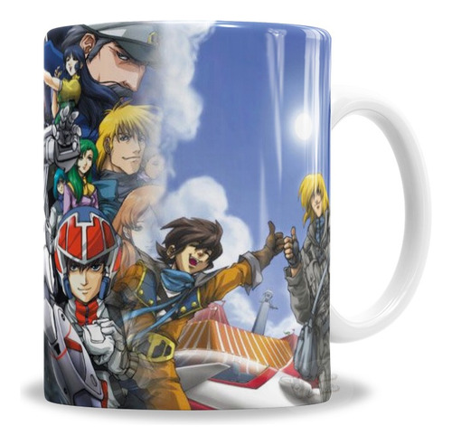 Taza De Cerámica Robotech Todos Los Personajes - En Caja