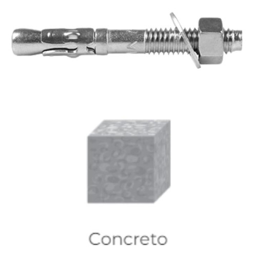 Chumbador Pba Parabolt 1/4'' X 1.3/4'' C/ Porca 1 Un Ancora