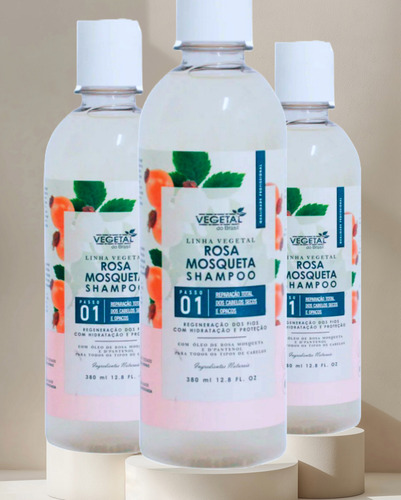 Shampoo Vegetal Do Brasil Rosa Mosqueta 380ml