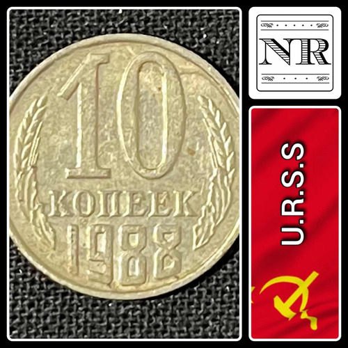 Rusia - 10 Kopeks - Año 1988 - Y #130 - Urss - Cccp