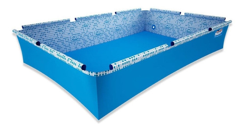 Imagen 2 de 2 de Pileta estructural rectangular Pelopincho 1030 con capacidad de 1500 litros de 2.4m de largo x 1.55m de ancho azul