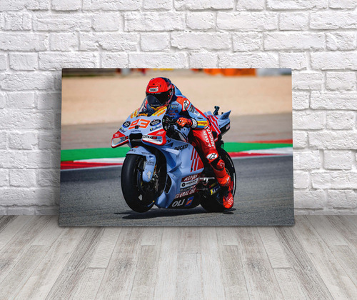 Cuadro Marc Marquez Ducati Motogp Canvas 45x30 Cm