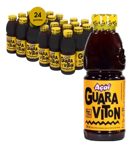 Guaraviton Natural Açai Pet 500ml (24 Unidades)