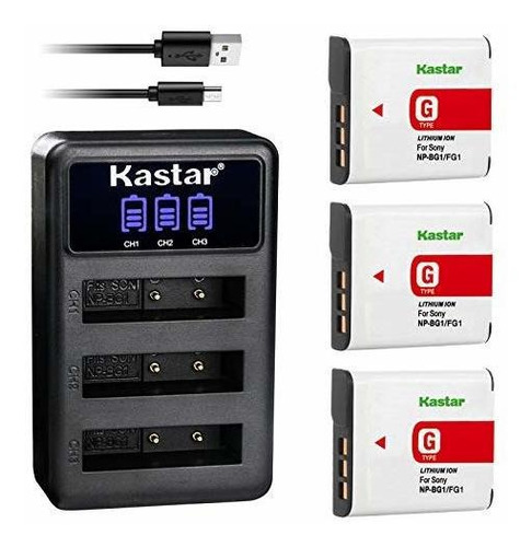 Kastar Batería (x2) & Slim Cargador Usb Para Sony Npbg1 Npbg