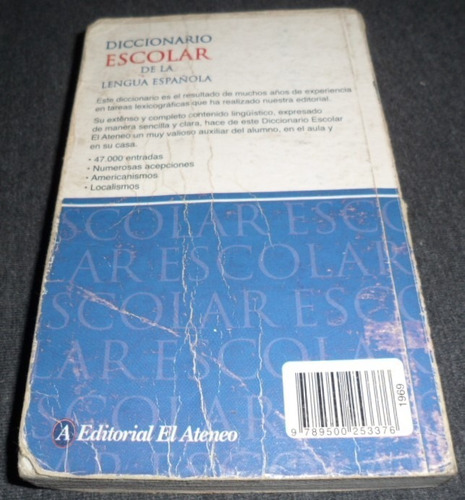 Libro Diccionario Escolar De La Lengua Española