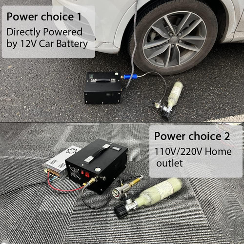 Compresor De Aire Pcp Portátil De Huanqiusensmart Con Alimen