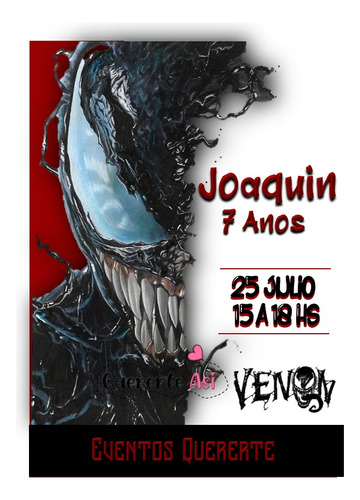 Kit Imprimible Express Personalizado - Venom