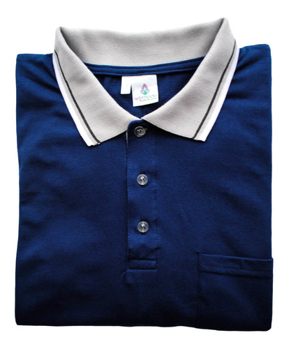 Imagem 4 de 6 de Camisa Polo Masculina Bolso G A G7 Grandes Plus Size 561