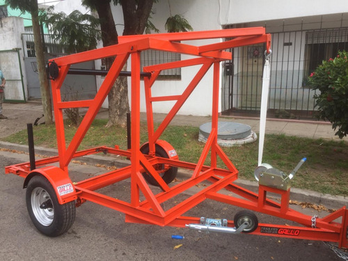 Trailers Porta Bobinas Auto Cargable Uso Interno Agrícola