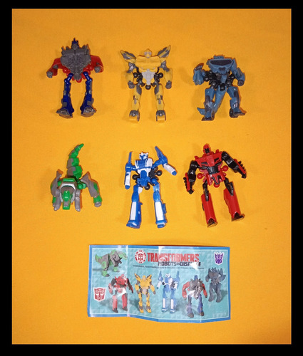 Transformers Kinder Sorpresa Coleccion Completa 6 Figuras (Usado)