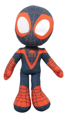 Spidey & His Amazing Peluche Electrónico 12 Miles Morales Color Negro
