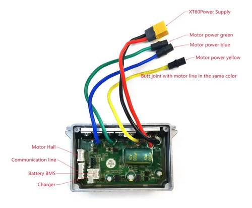 Controladora De Monopatín Electrico Para Ninebot Segway G30 Plateado