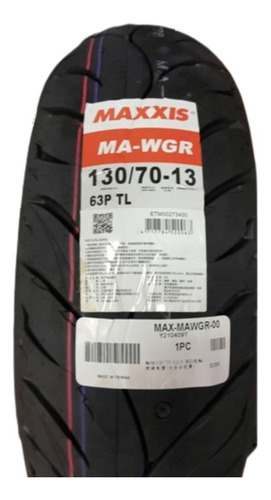Llanta 120/70-13 Maxxis Ma-wg F 53p Tl