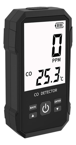 Detector Portátil Portátil Gas Tester De Monóxido De Carbono