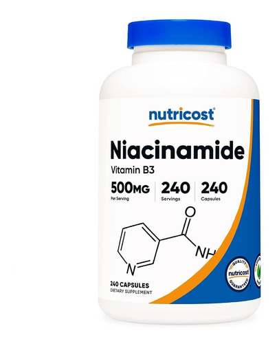 Niacinamida Vitamina B3 500 Mg 