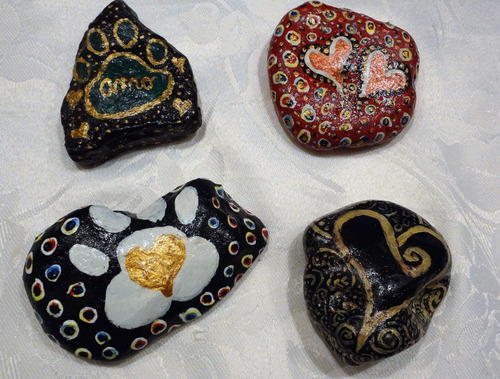 Piedras Pintadas A Mano Varios Tamaños Y Diseños