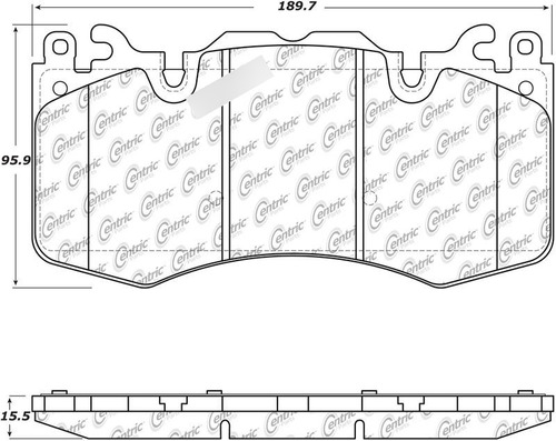 Balata Delantera Land Range Rover Sport 2010-2020 Centric