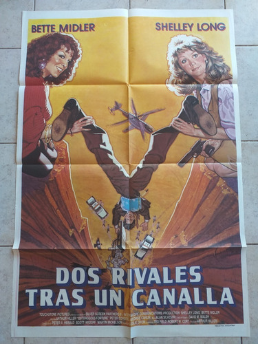 Antiguo Afiche Cine - Dos Rivales Tras Un Canalla *