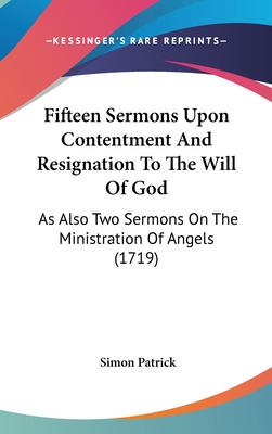 Libro Fifteen Sermons Upon Contentment And Resignation To...