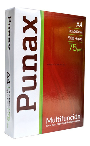 5 Resmas Punax A4 75 Gr Envio Express 