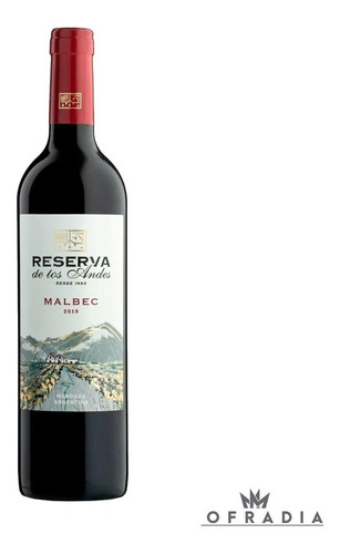 Vino Reserva De Los Andes Malbec 750ml