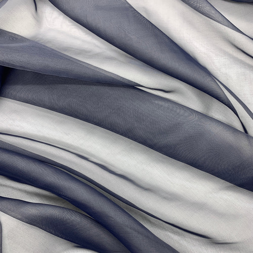 Tela Voile 1 Metro X 3,0 Ancho Ideal Cortinas Decoracion Azul Marino Liso