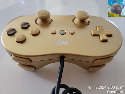 Control Wii Classic Pro Controller Dorado Original - Wird Us (Usado)