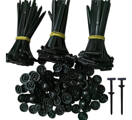 Hebilla Universal De Nylon For Atar Cables,120 Unid,
